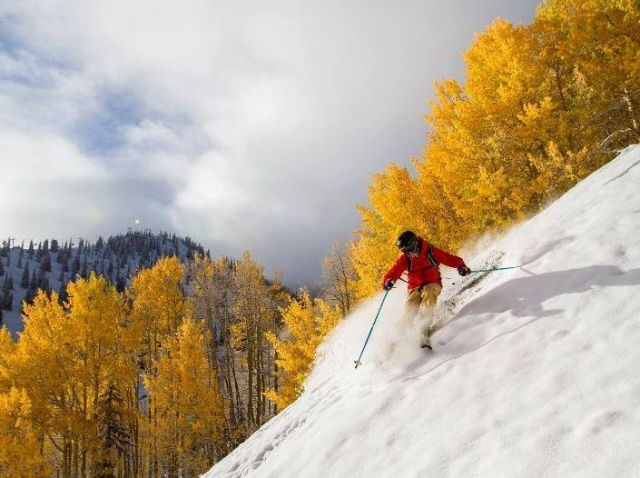 desciende la aldera en tus esquis